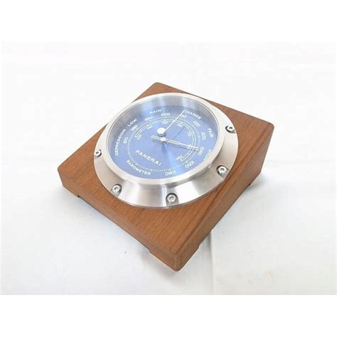 Panerai Blue Dial Wood and Stainless Steel Barometer PAM00257